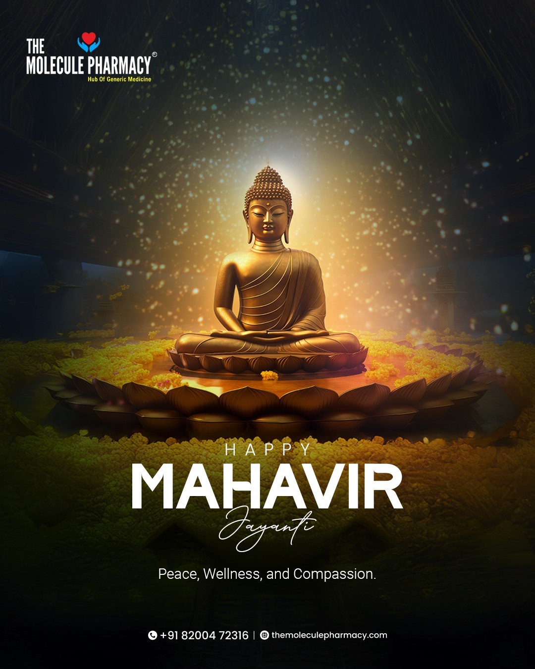 Celebrate Mahavir Jayanti with health and harmony. At Molecule Pharmacy, we offer compassionate care with generic medicines—same quality, gentler on your wallet.
.
📞 Contact: +91 82004 72316
Location: https://themoleculepharmacy.com/store-locator/
Website: https://themoleculepharmacy.com/
.
.
.
#MoleculePharmacy #HealthIsWealth #AffordableHealth #GenericMedications #QualityCare #WellBeing #TrustedPharmacy #HealthCareSolutions #PatientCare #HealthyLiving #AffordableSolutions #HealthJourney #PharmacyExperts #BetterHealth #GenericDrugs #HealthSolutions #CustomerCare #PharmacyLife #Medicine #PainRelief #PeriodSupport #TranexamicAcid #MefenamicAcid #ExperienceMatters #PharmacyNearYou #TrustedHealthcare #mahavirjayanti🙏