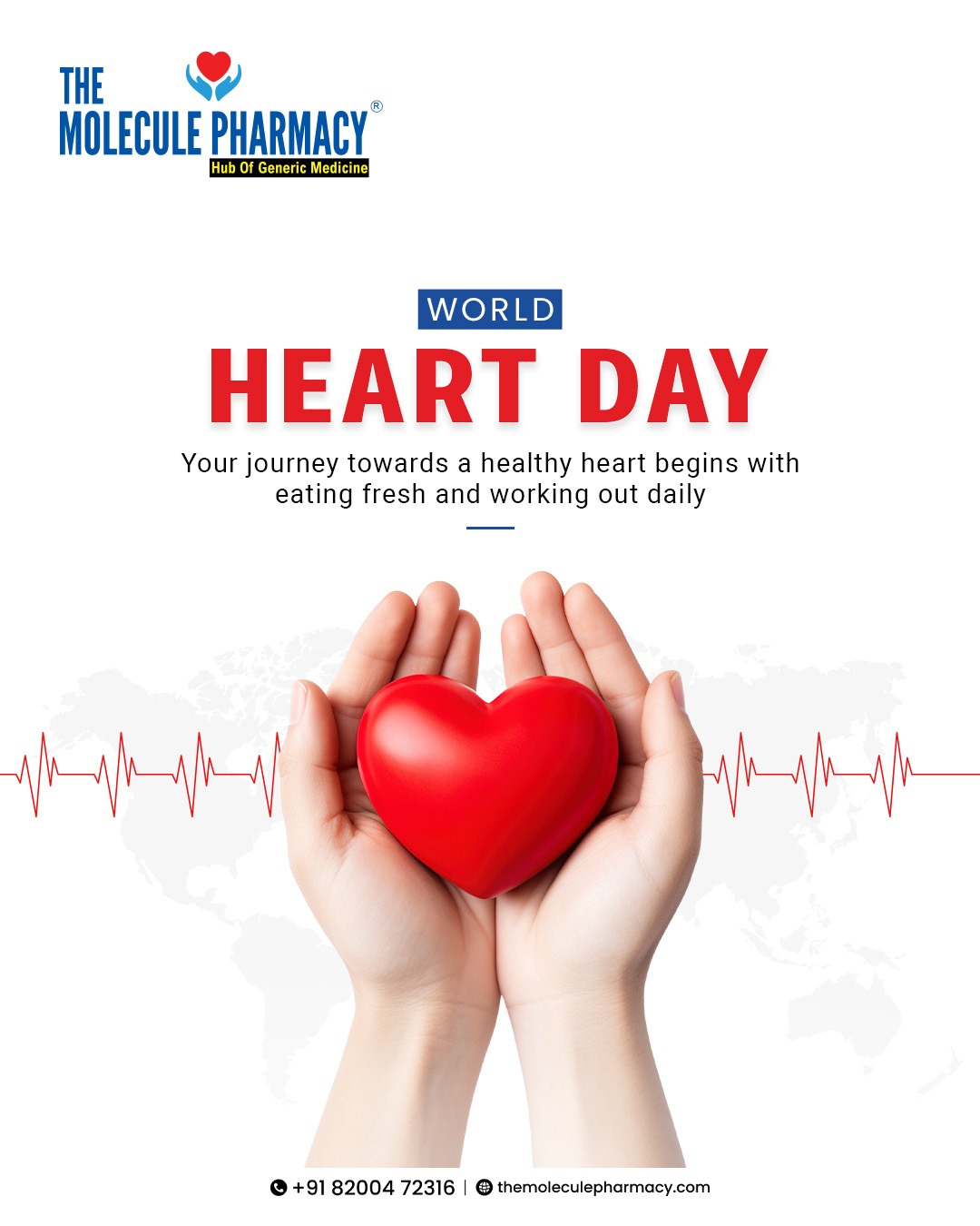 This World Heart Day, Molecule Pharmacy reminds you: Eat fresh, stay active, and protect the rhythm of life — your heart. 🫀✨
.
📞 Contact: +91 82004 72316
Location: https://themoleculepharmacy.com/store-locator/
Website: https://themoleculepharmacy.com/
.
.
.
#MoleculePharmacy #HealthIsWealth #AffordableHealth #GenericMedications #QualityCare #WellBeing #TrustedPharmacy #HealthCareSolutions #PatientCare #HealthyLiving #AffordableSolutions #HealthJourney #PharmacyExperts #BetterHealth #WorldHeartDay