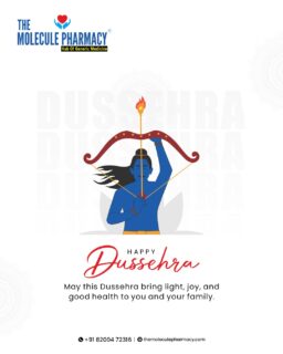 Light up your life with joy, strength, and good health this festive season. Molecule Pharmacy wishes you a Happy Dussehra!
.
📞 Contact: +91 82004 72316
Location: https://themoleculepharmacy.com/store-locator/
Website: https://themoleculepharmacy.com/
.
.
.
#MoleculePharmacy #HealthIsWealth #AffordableHealth #GenericMedications #QualityCare #WellBeing #TrustedPharmacy #HealthCareSolutions #PatientCare #HealthyLiving #AffordableSolutions #HealthJourney #PharmacyExperts #BetterHealth #Dussehra2025