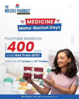 Shop medicines worth ₹400 at Molecule Pharmacies and grab an exclusive free gift!
Good health + a little joy = the perfect combo!
Offer valid from 2nd to 20th October
.
.
📞 Contact: +91 82004 72316
Location: https://themoleculepharmacy.com/store-locator/
Website: https://themoleculepharmacy.com/
.
.
.
#MoleculePharmacy #HealthIsWealth #AffordableHealth #GenericMedications #QualityCare #FestivalOffer #freegift
