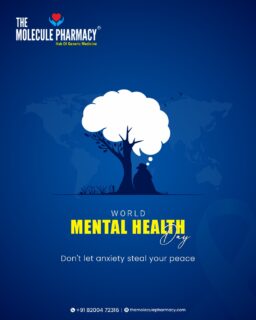 Today, and every day, we stand for mental wellness. It's okay not to be okay, but it's essential to reach out. Your mental peace is just as vital as your physical health. 
.
.
📞 Contact: +91 82004 72316
Location: https://themoleculepharmacy.com/store-locator/
Website: https://themoleculepharmacy.com/
.
.
.
#MoleculePharmacy #HealthIsWealth #AffordableHealth #GenericMedications #QualityCare #mentalhealth