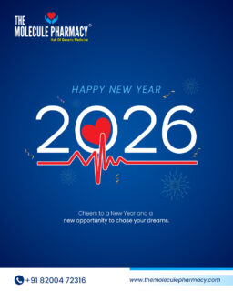 It’s time to turn those aspirations into actions. Wishing you a truly determined and successful 2026! 🥂
.
Contact: +91 82004 72316
Location: https://themoleculepharmacy.com/store-locator/
Website: https://themoleculepharmacy.com/
.
#HappyNewYear #NewBeginnings #GoalSetting #FearlessResolve #Hello2026
