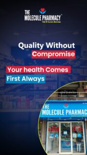 Smart Health means Smart Savings! We deliver quality without compromise because your health is our priority. With us, you get the same effective cure and enjoy savings of up to 95%. That’s the power of 10+ years of experience, ready for you at 6+ locations!

#MoleculePharmacy #GenericMedicine #QualityWithoutCompromise #SavingsYouCanCountOn #AffordableHealth #SmartSavings