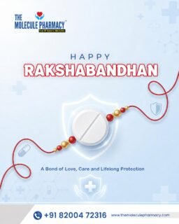 रिश्ता हो प्यार का, तो ख्याल भी हो सेहत का. ❤️
इस Rakshabandhan, अपने भाई-बहन को दें care, protection और better health का promise. ✨
.
Happy Rakshabandhan from The Moleclue Pharmacy!
.
📍 Visit The Moleclue Pharmacy for trusted medicine guidance.
📞 +91 82004 72316
.
#HappyRakshabandhan #RakshaBandhan2026 #MolecluePharmacy #GenericMedicine #HealthAndCare #SiblingBond #Healthcare #Pharmacy #SahiDawaSahiSalah