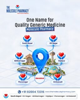 💙 One Name. Quality Generic Medicines. Trusted Care! 💊
.
Your health deserves quality care without the burden of high medicine costs! ✨
.
At The Molecule Pharmacy, we bring you quality generic medicines at affordable prices, making healthcare more accessible across Ahmedabad. ❤️
.
📍South Bopal | KK Nagar | Akhbarnagar | Vejalpur | Parasnagar | Ambawadi
📞 Call Us: +91 82004 72316
🌐 www.themoleculepharmacy.com
.
💙 The Molecule Pharmacy – Quality Care, Affordable Prices!
.
👉 Visit your nearest store today and make smart healthcare choices!
.
#TheMoleculePharmacy #GenericMedicines #AffordableHealthcare #AhmedabadPharmacy #QualityHealthcare